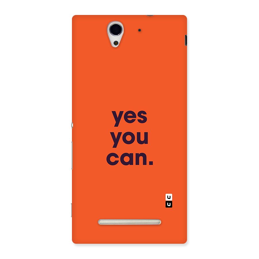 Yes You Can Minimal Typography Back Case for Xperia C3