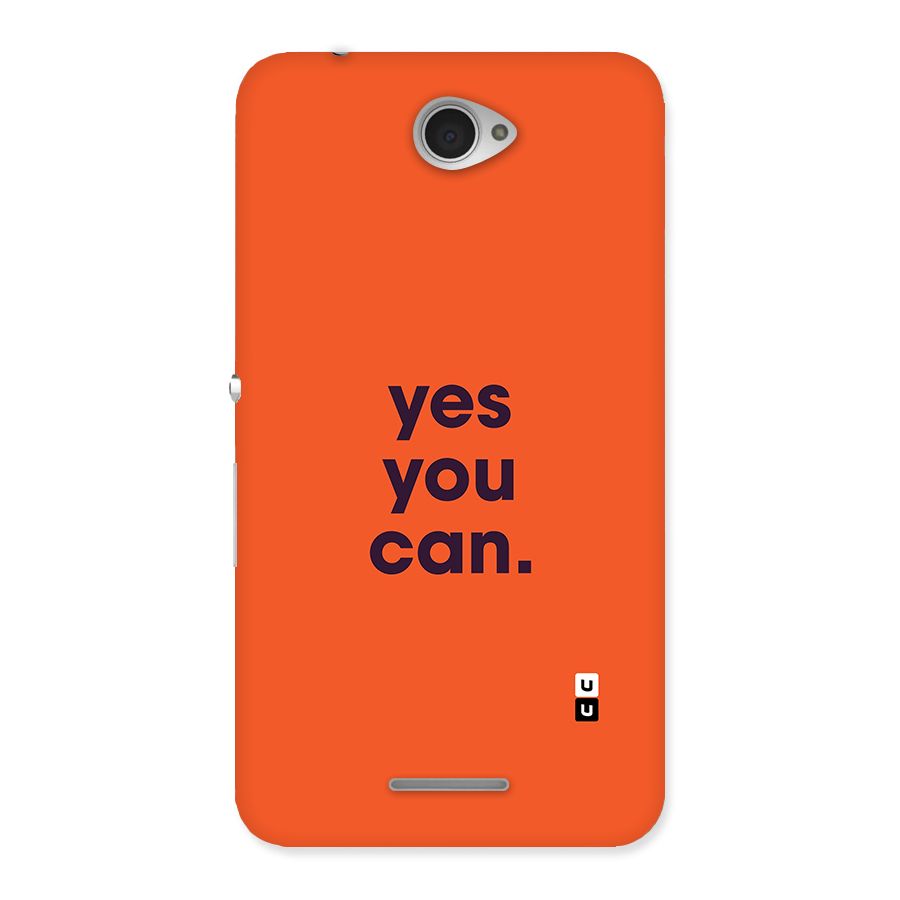 Yes You Can Minimal Typography Back Case for Xperia E4