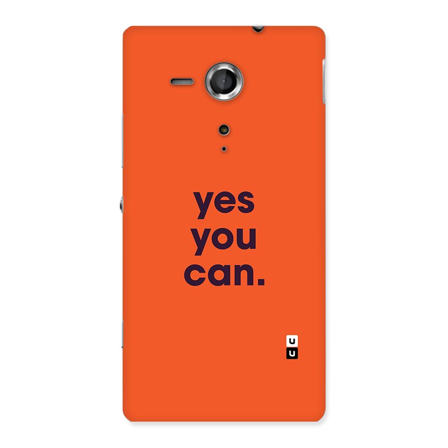 Yes You Can Minimal Typography Back Case for Xperia Sp