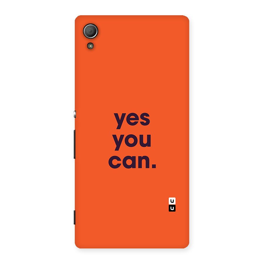 Yes You Can Minimal Typography Back Case for Xperia Z4