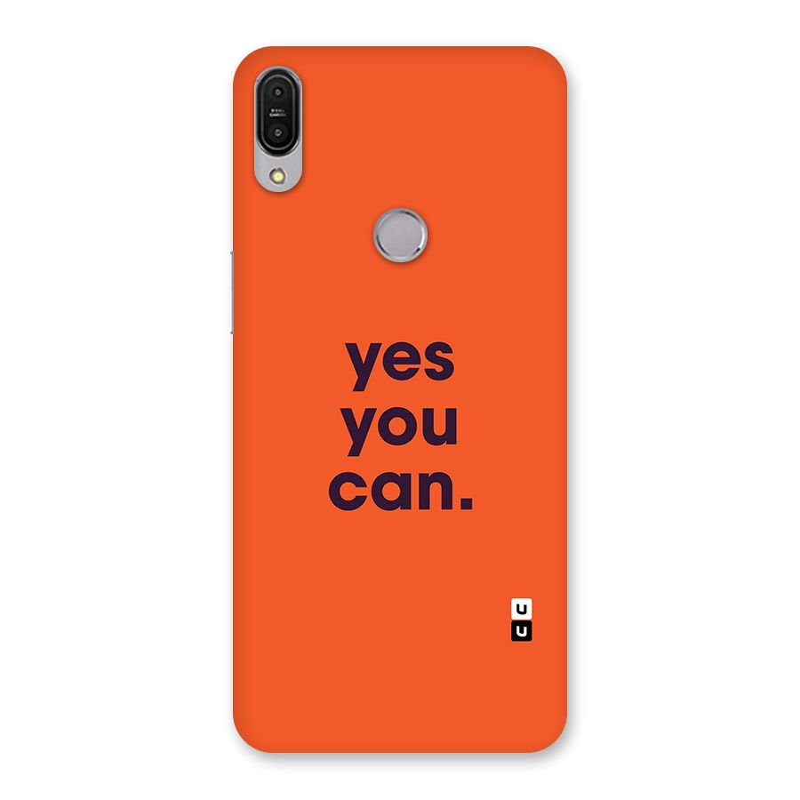 Yes You Can Minimal Typography Back Case for Zenfone Max Pro M1