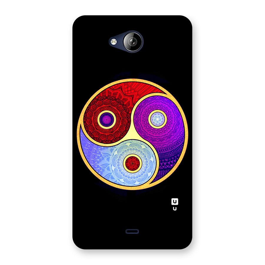 Yin Yang Mandala Design Back Case for Canvas Play Q355