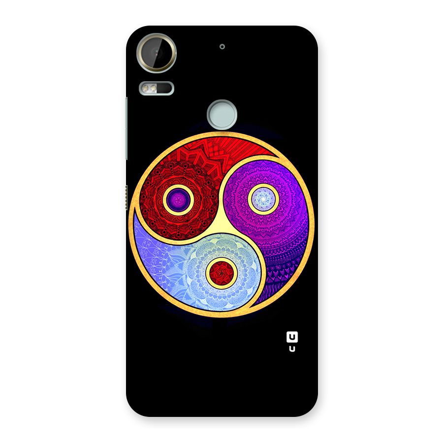Yin Yang Mandala Design Back Case for Desire 10 Pro