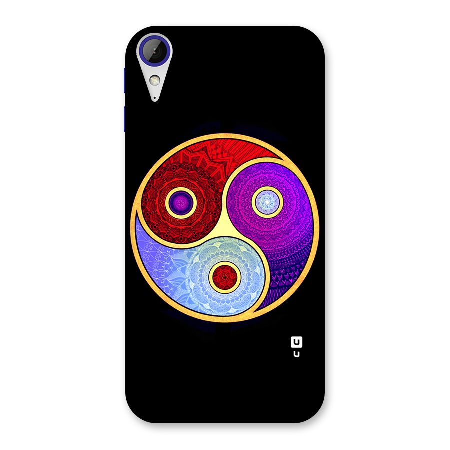 Yin Yang Mandala Design Back Case for Desire 830