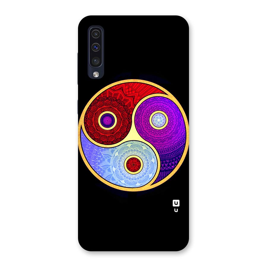Yin Yang Mandala Design Back Case for Galaxy A50