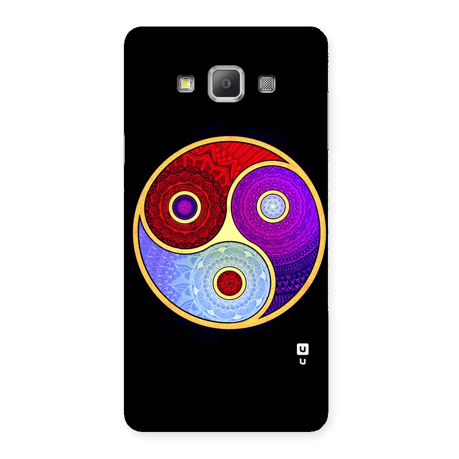 Yin Yang Mandala Design Back Case for Galaxy A7