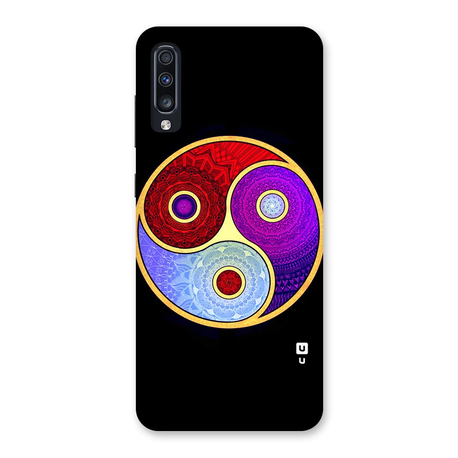 Yin Yang Mandala Design Back Case for Galaxy A70