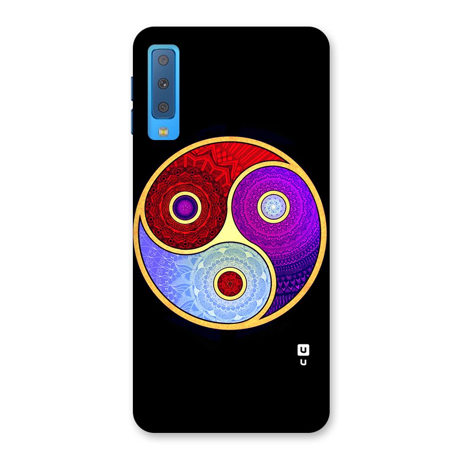 Yin Yang Mandala Design Back Case for Galaxy A7 (2018)