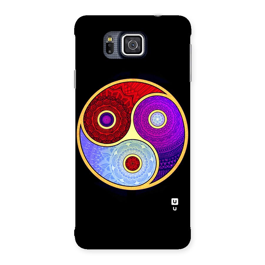 Yin Yang Mandala Design Back Case for Galaxy Alpha