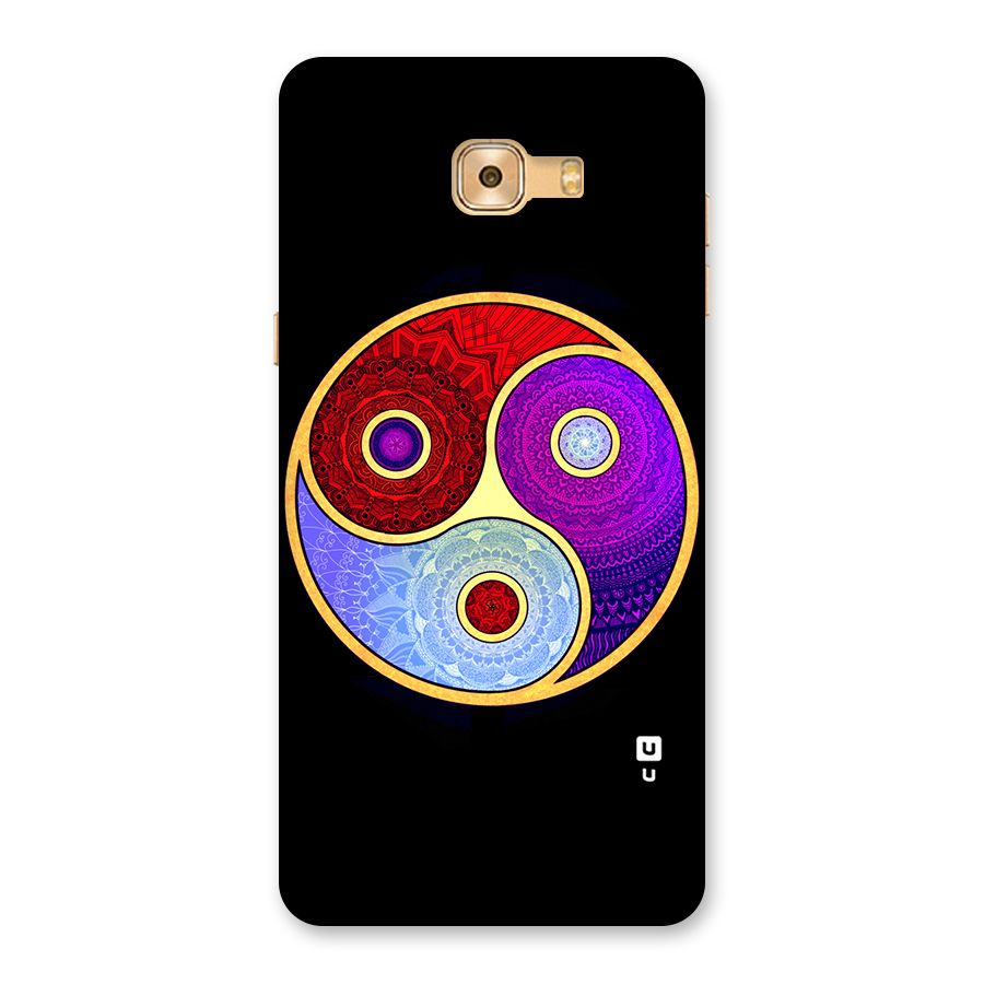 Yin Yang Mandala Design Back Case for Galaxy C9 Pro