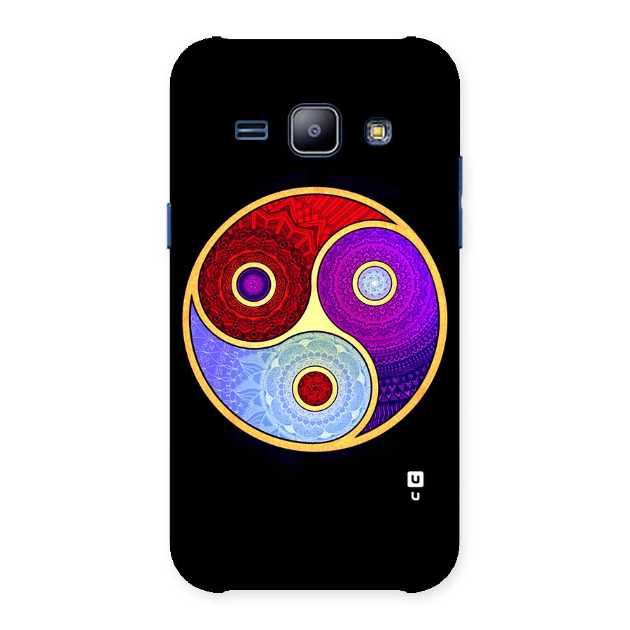 Yin Yang Mandala Design Back Case for Galaxy J1
