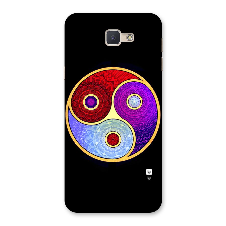 Yin Yang Mandala Design Back Case for Galaxy J5 Prime