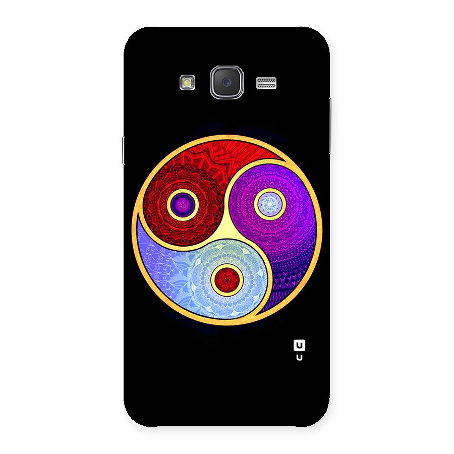 Yin Yang Mandala Design Back Case for Galaxy J7