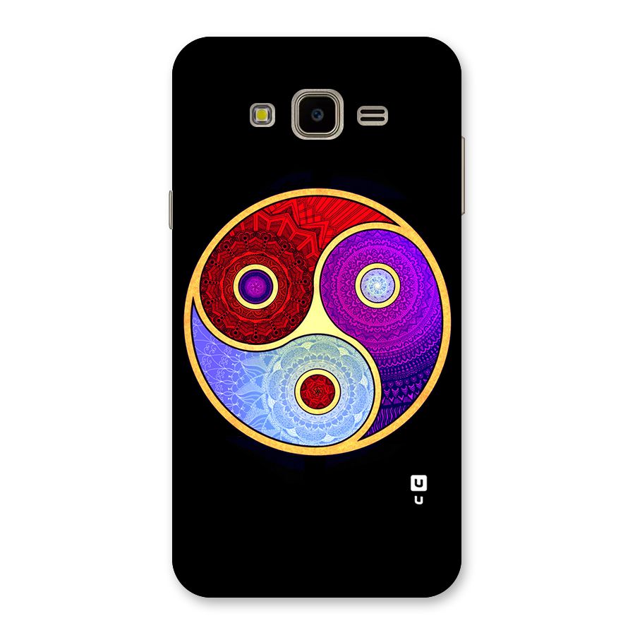 Yin Yang Mandala Design Back Case for Galaxy J7 Nxt