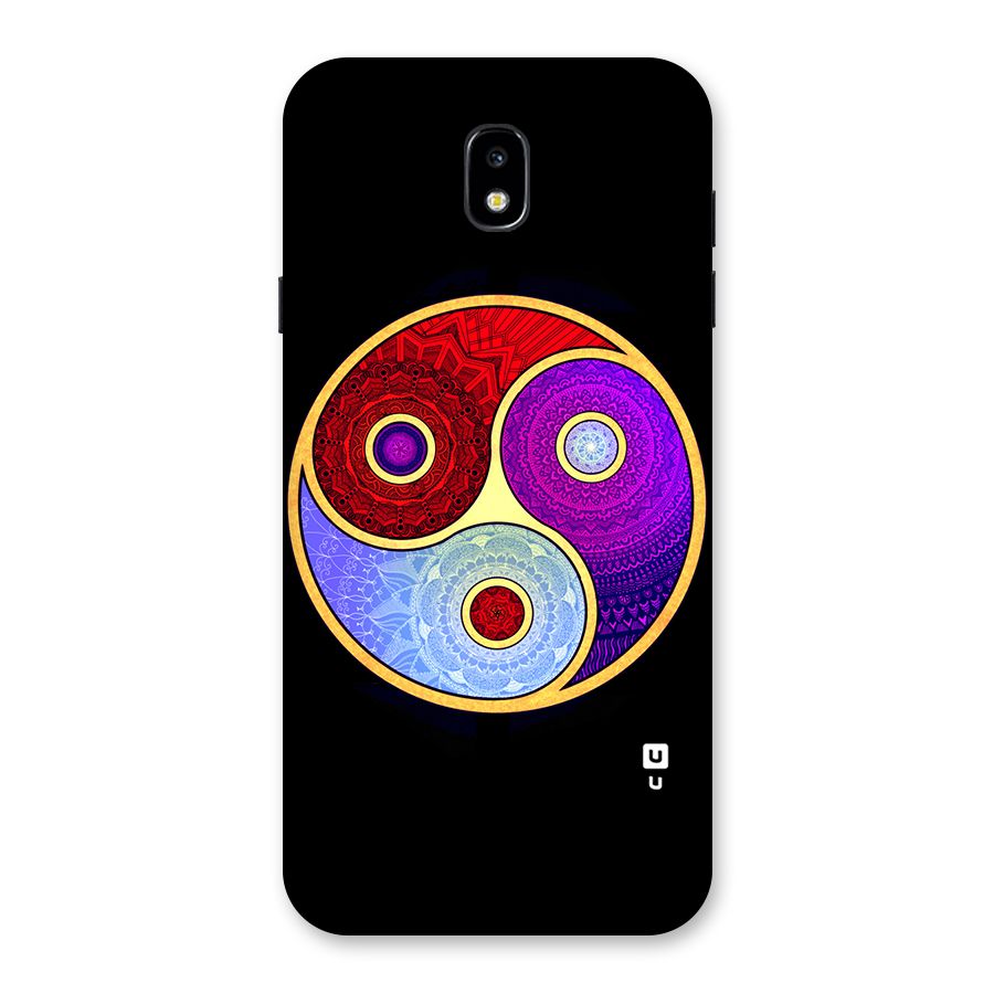 Yin Yang Mandala Design Back Case for Galaxy J7 Pro