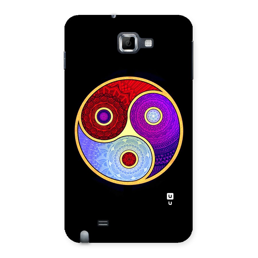 Yin Yang Mandala Design Back Case for Galaxy Note