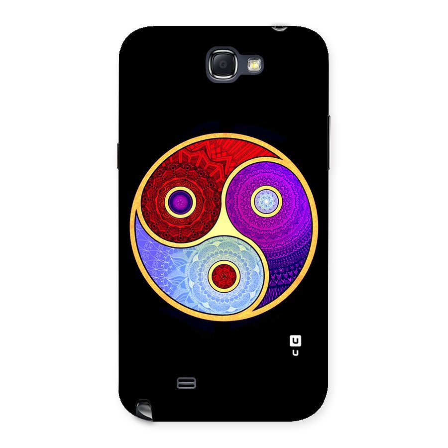 Yin Yang Mandala Design Back Case for Galaxy Note 2