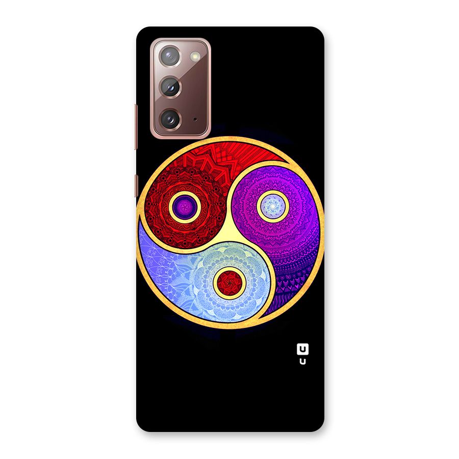 Yin Yang Mandala Design Back Case for Galaxy Note 20