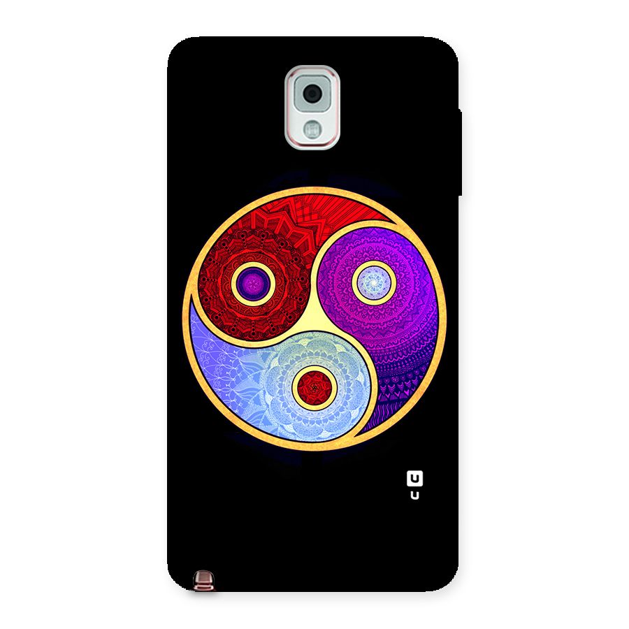 Yin Yang Mandala Design Back Case for Galaxy Note 3