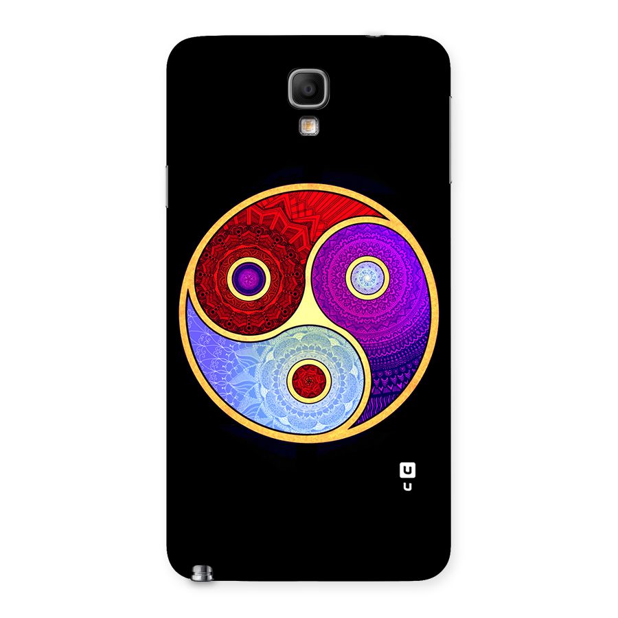 Yin Yang Mandala Design Back Case for Galaxy Note 3 Neo