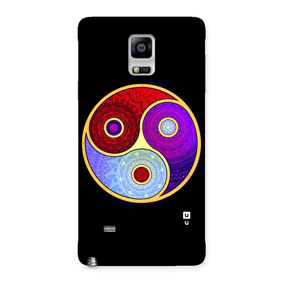 Yin Yang Mandala Design Back Case for Galaxy Note 4