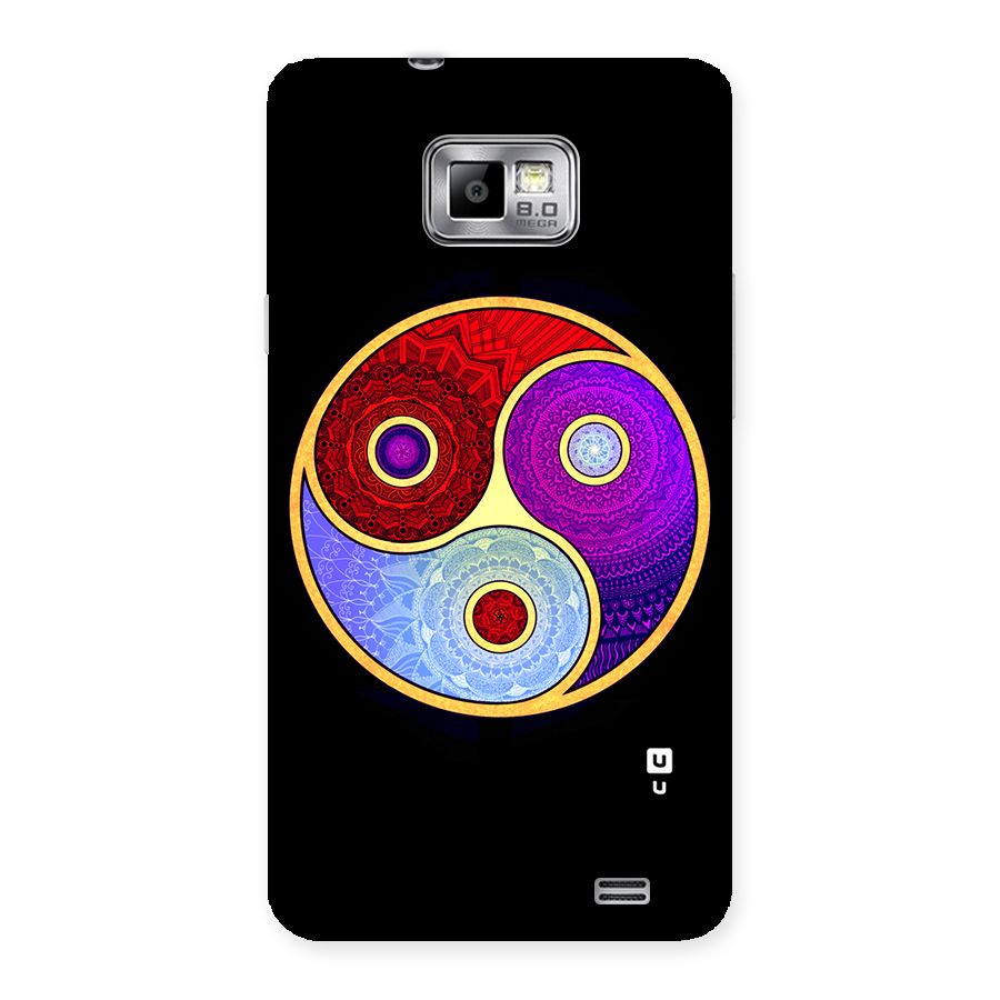 Yin Yang Mandala Design Back Case for Galaxy S2