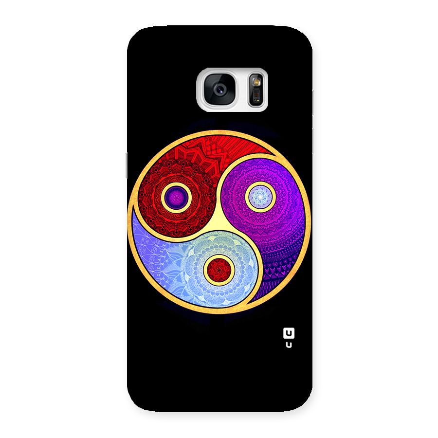 Yin Yang Mandala Design Back Case for Galaxy S7 Edge