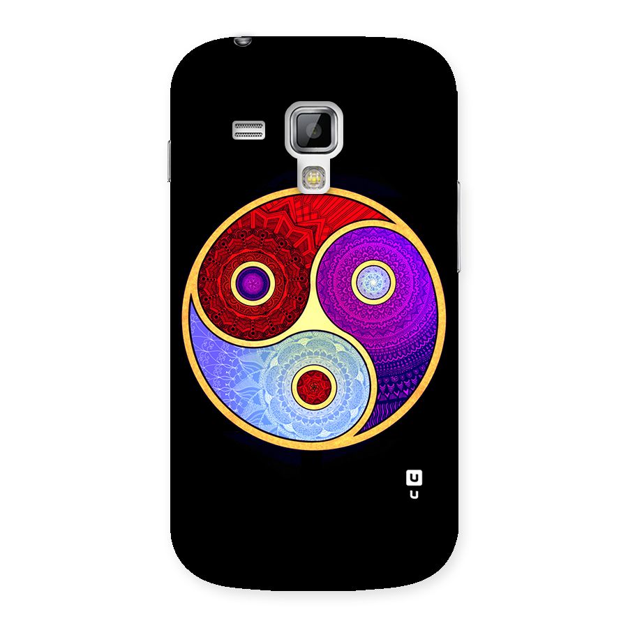 Yin Yang Mandala Design Back Case for Galaxy S Duos