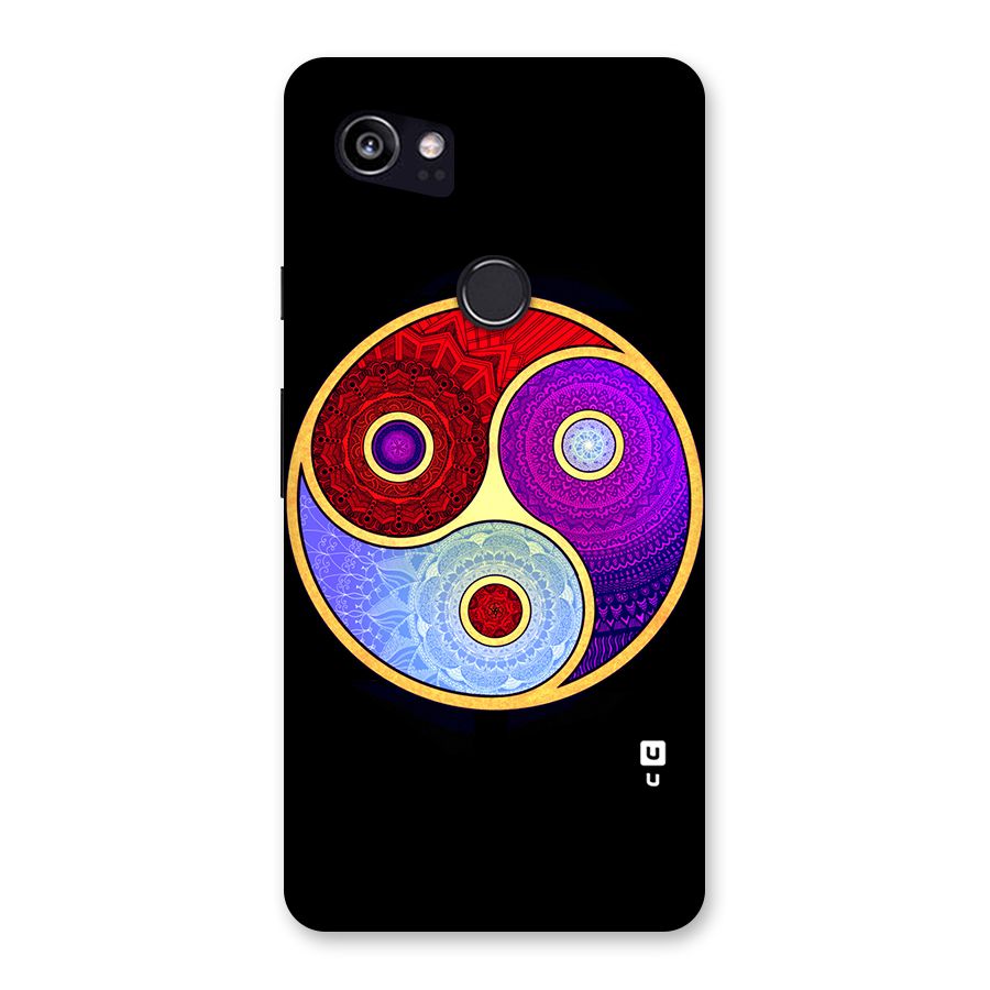 Yin Yang Mandala Design Back Case for Google Pixel 2 XL