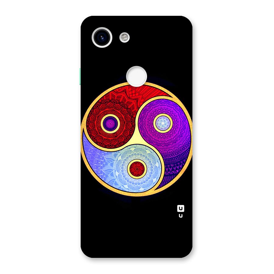 Yin Yang Mandala Design Back Case for Google Pixel 3
