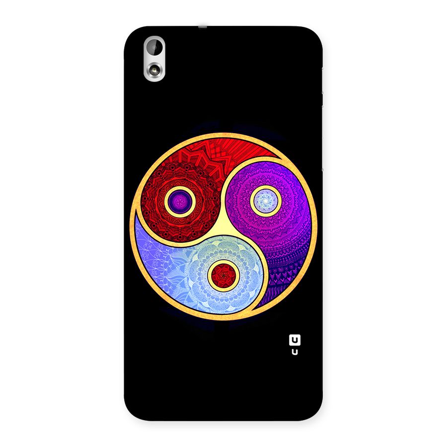 Yin Yang Mandala Design Back Case for HTC Desire 816g
