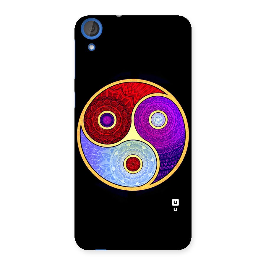 Yin Yang Mandala Design Back Case for HTC Desire 820