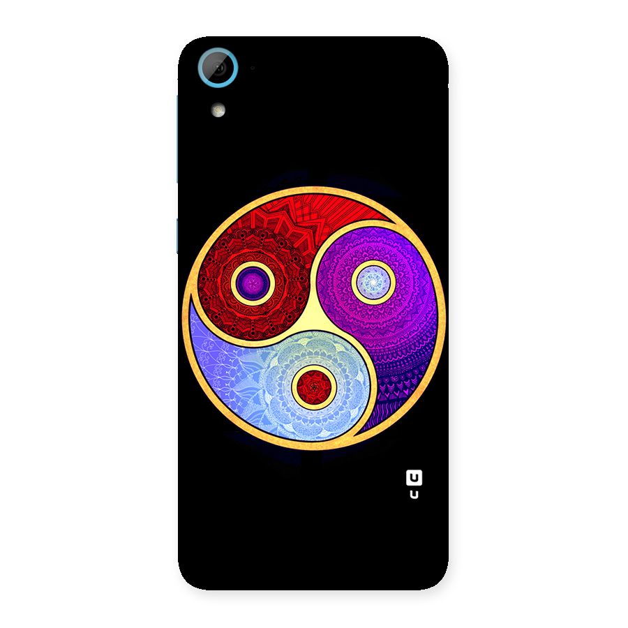 Yin Yang Mandala Design Back Case for HTC Desire 826