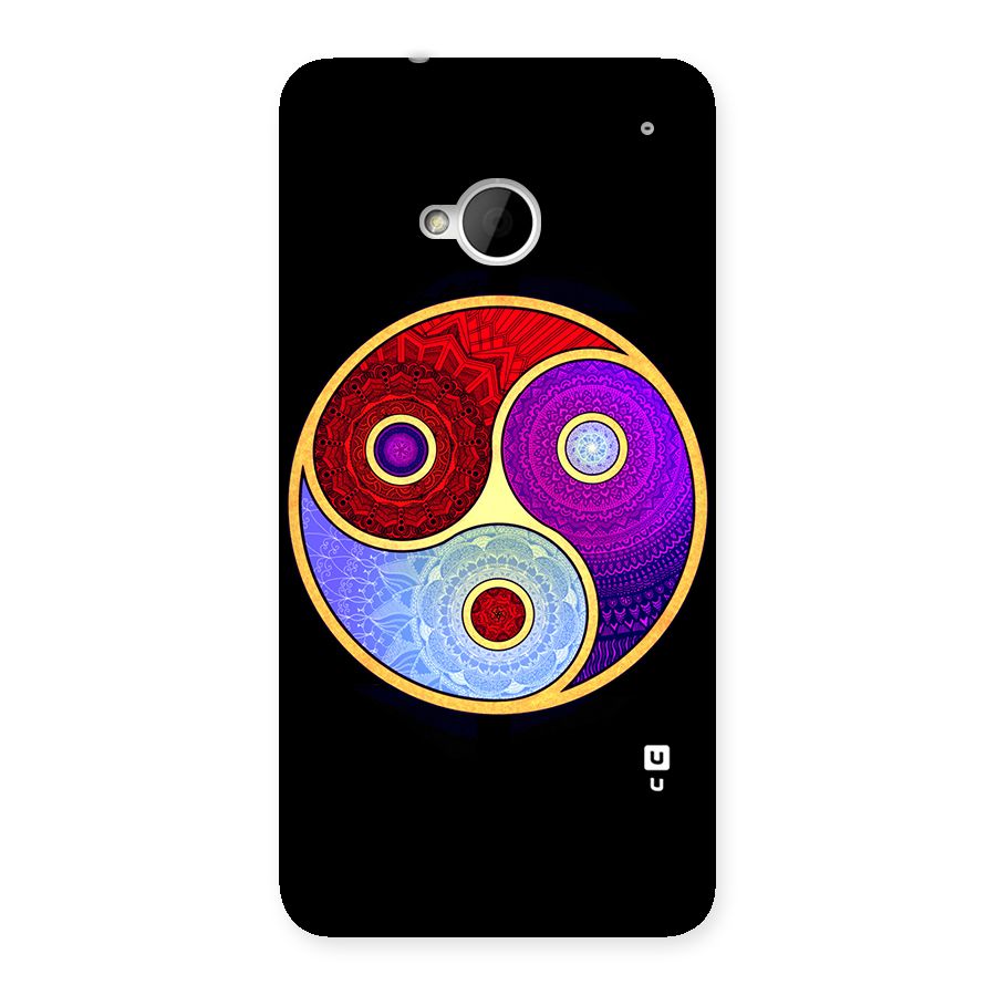Yin Yang Mandala Design Back Case for HTC One M7