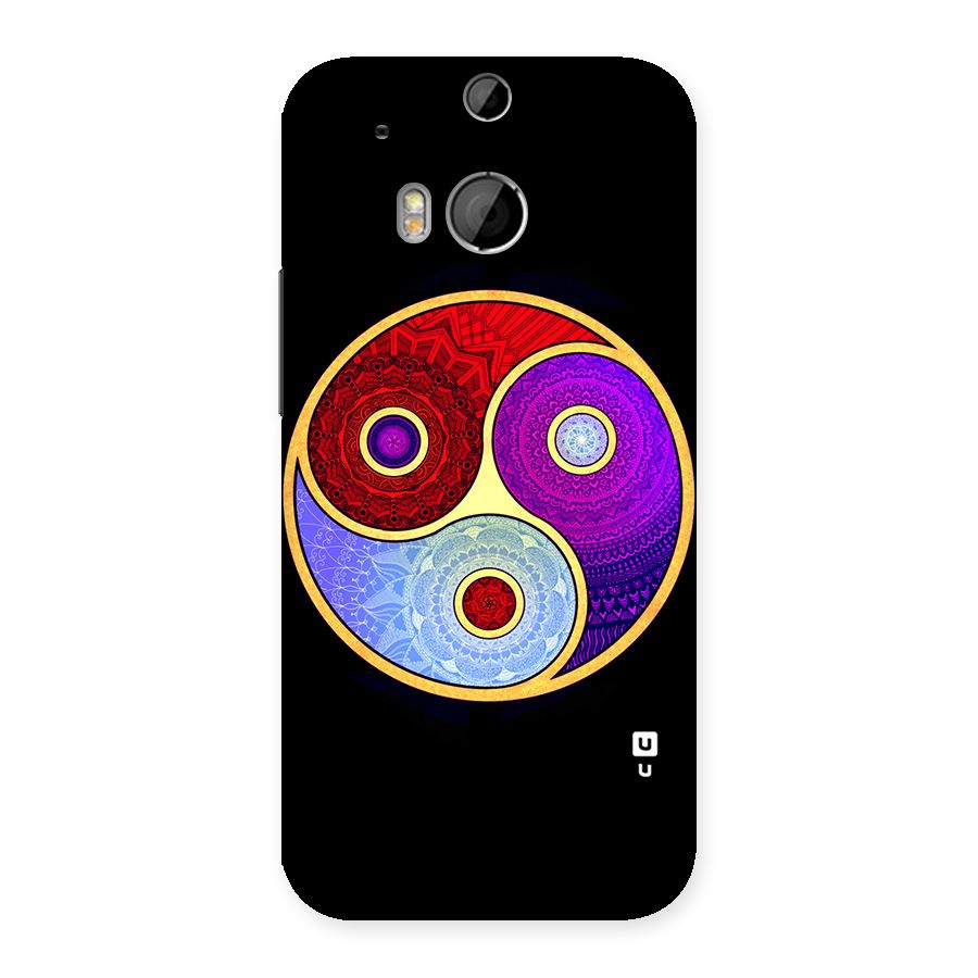 Yin Yang Mandala Design Back Case for HTC One M8