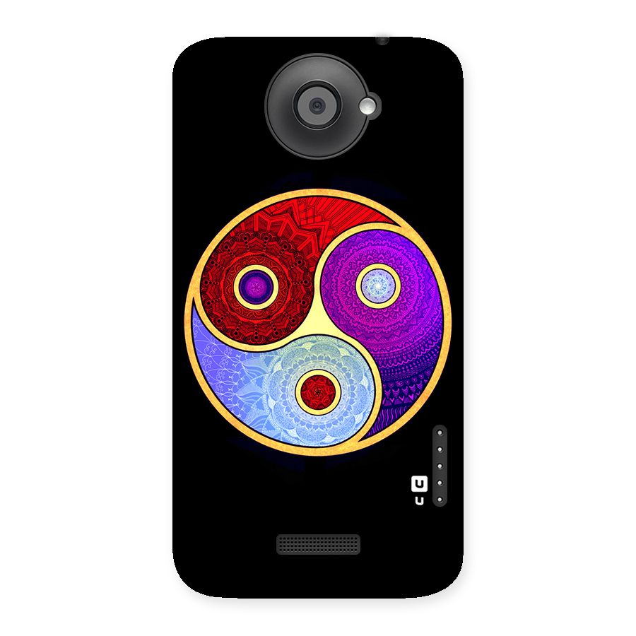 Yin Yang Mandala Design Back Case for HTC One X