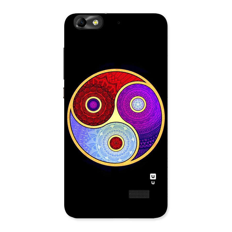 Yin Yang Mandala Design Back Case for Honor 4C