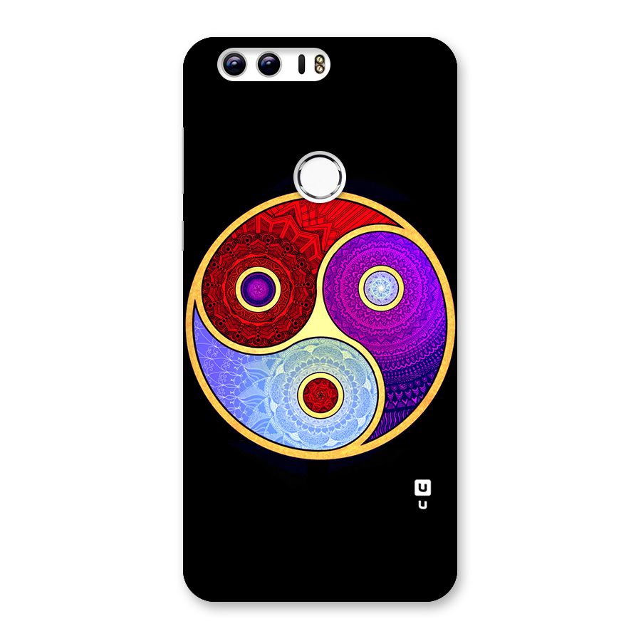 Yin Yang Mandala Design Back Case for Honor 8