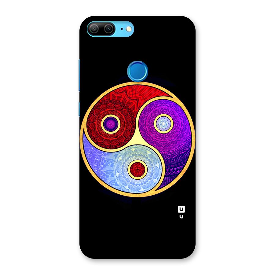 Yin Yang Mandala Design Back Case for Honor 9 Lite