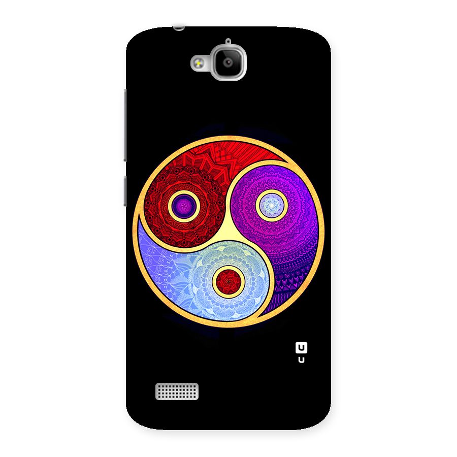 Yin Yang Mandala Design Back Case for Honor Holly
