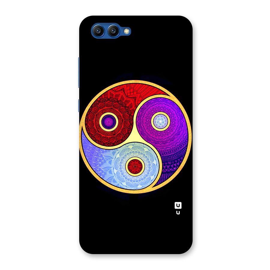 Yin Yang Mandala Design Back Case for Honor View 10