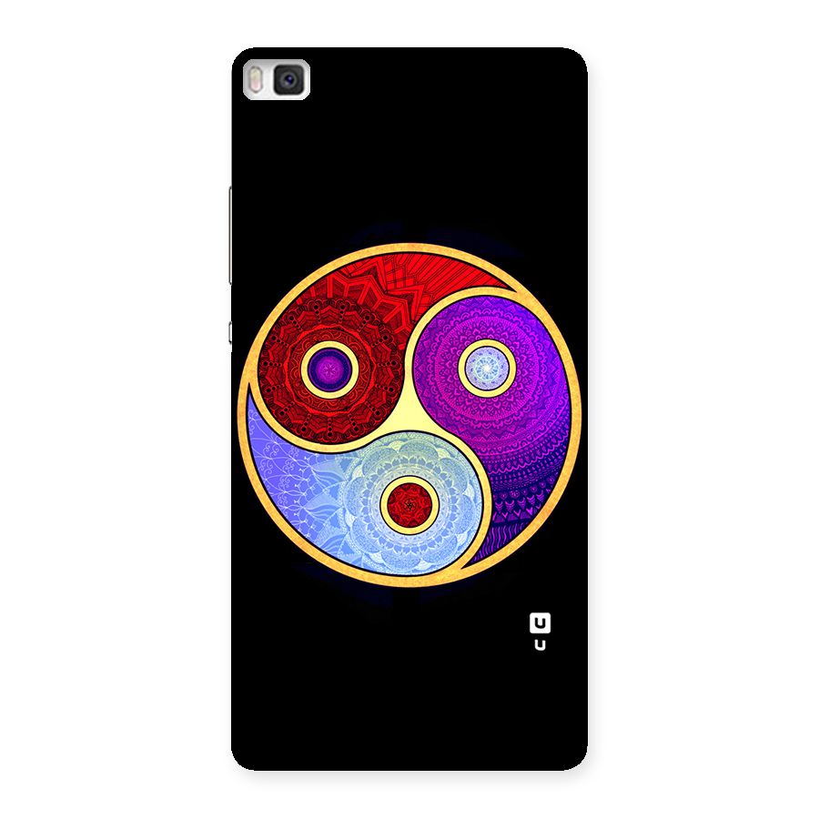 Yin Yang Mandala Design Back Case for Huawei P8