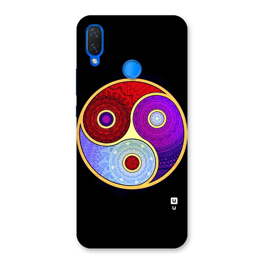 Yin Yang Mandala Design Back Case for Huawei P Smart+