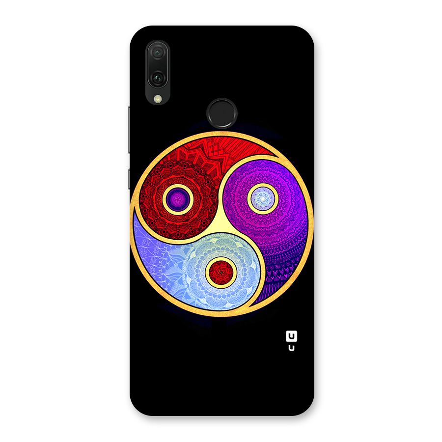 Yin Yang Mandala Design Back Case for Huawei Y9 (2019)