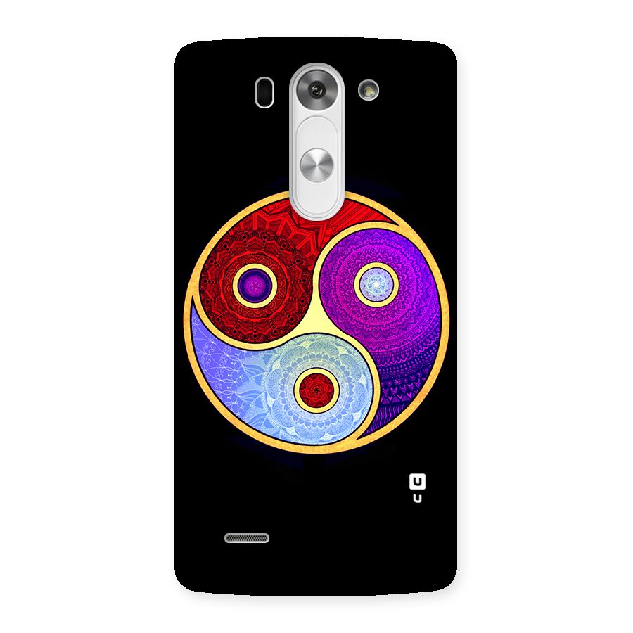 Yin Yang Mandala Design Back Case for LG G3 Beat