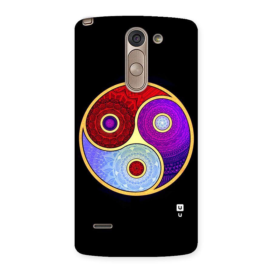 Yin Yang Mandala Design Back Case for LG G3 Stylus