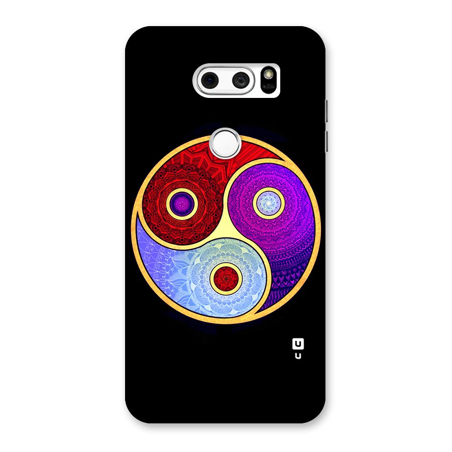 Yin Yang Mandala Design Back Case for LG V30