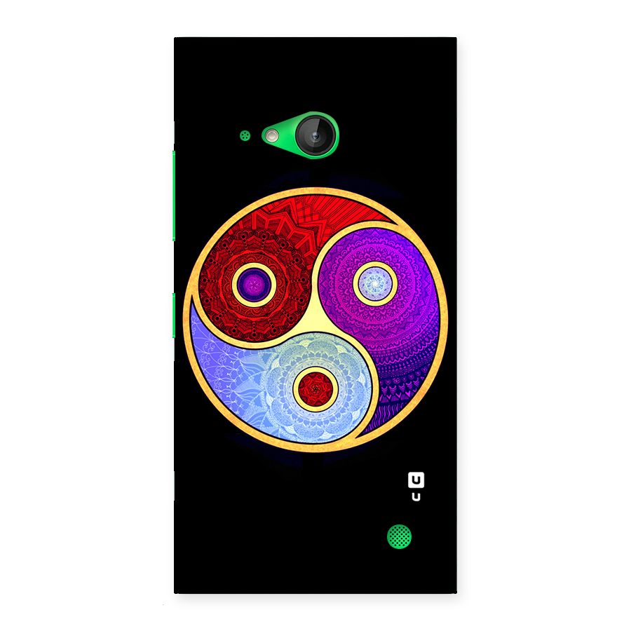 Yin Yang Mandala Design Back Case for Lumia 730