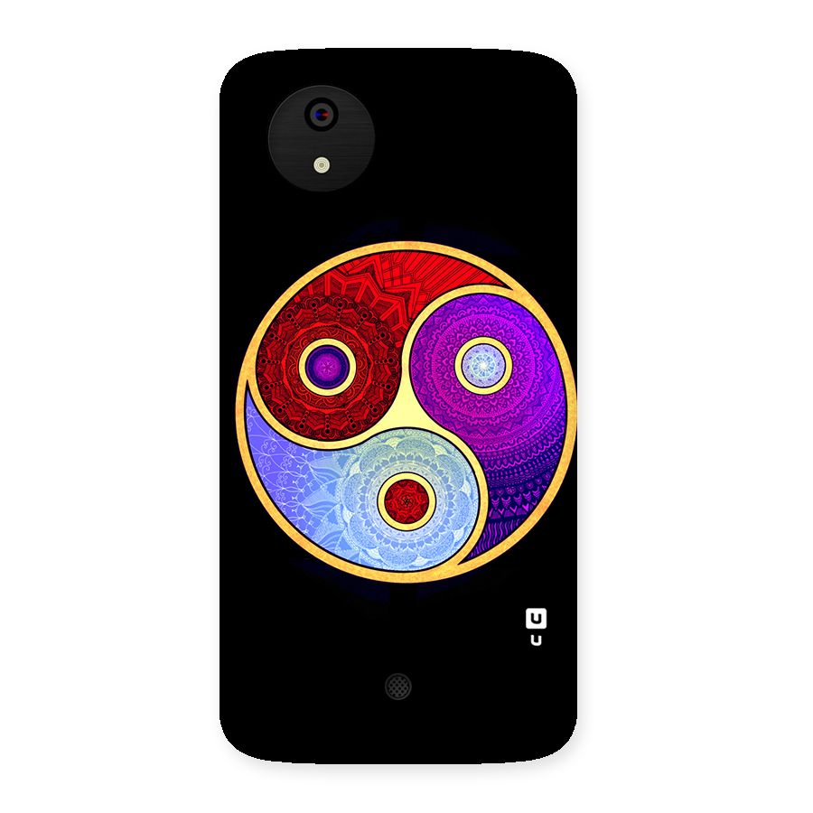 Yin Yang Mandala Design Back Case for Micromax Canvas A1