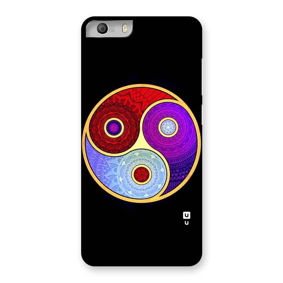 Yin Yang Mandala Design Back Case for Micromax Canvas Knight 2